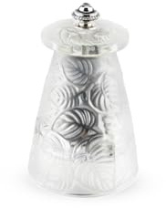 PEUGEOT - Pfeffermühle Lalique 9 cm - Stahlmahlwerk - Klassische Mahlgradeinstellung - Kristallglas im Art Deco Stil