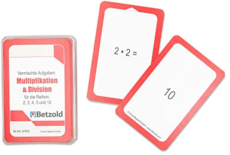 Betzold - Karten für den Magischen Zylinder, Multiplikation & Division - Mathe