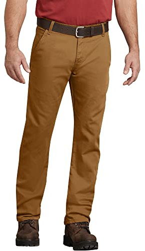 Dickies Tough Max Duck Carpenter Pant Pantalons, Canard Marron délavé, 36 W/30 L Homme