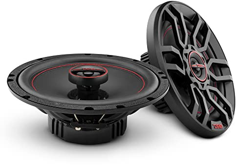 DS18 GEN-X6.5 6.5 Inch 150 Watts 3-Way Coaxial Speakers with Mesh Grills 4-Ohms - sold As A Pair of 2