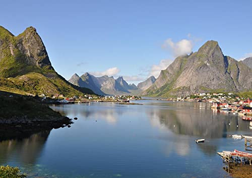 HANSEPUZZLE 22600 - Lofoten Norwegen Puzzle 130 Teile | Natur Puzzle mit hochwertiger Puzzle Aufbewahrung: Kartonbox und wiederverschließbarem Beutel | Puzzle-Maße: 28,7 x 20 cm