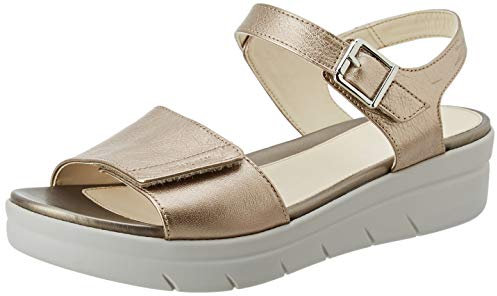 Stonefly Aqua III 2 Laminated, Sandali con Cinturino alla Caviglia Donna, Rosa (Metal Fizz Z00), 42 EU