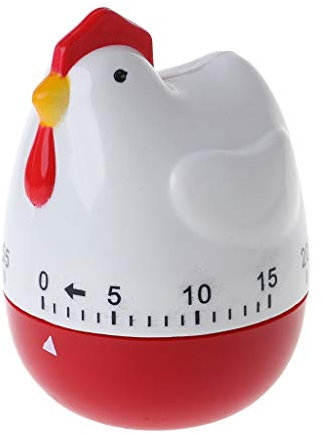 Yangfr Minuteur de cuisine mécanique en forme de poule - Compte à rebours - Alarme - Outil de rappel - Minuteur de cuisine mécanique