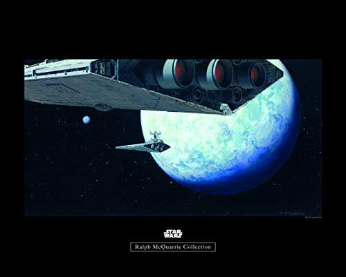 Komar Wandbild | Star Wars Classic RMQ Hoth Orbit | Kinderzimmer, Jugendzimmer, Dekoration, Kunstdruck | ohne Rahmen | WB147-50x40 | Größe: 50 x 40 cm (Breite x Höhe)