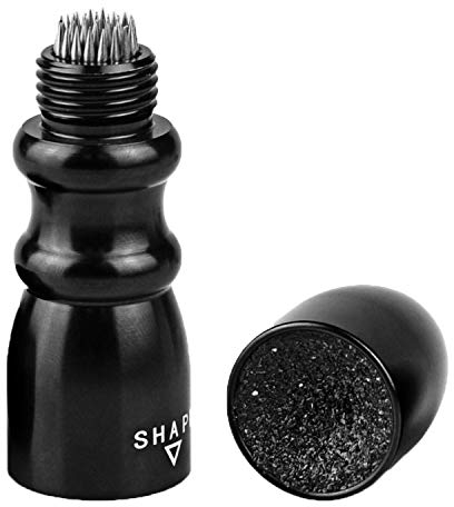 SIVENKE 3 in 1 Tip Tools Billard Snooker Shaper Scuffer Nadeln Queue-Pflege Spitze Werkzeug Edelstahl Tip Verschleissen Tip Tapper Tip Pricker Tip Schleifer Schwarz