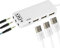 External Sound Card, USB Audio Adapter with 2 x Headphone and 1x Microphone Jack, 3 x USB 2.0 Stereo Sound Card, for PC, Laptops, Desktops, Tablet, for Ultrabooks