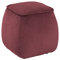 AC Design Furniture Mia quadratische Ottomane, H: 40 x B: 40 x T: 40 cm, Korallenrot, Samt, 1 Stk.