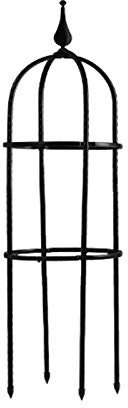 FGYZYP Tower Obelisk Garden Trellis, Durable Metal with Plastic Coating U-Shaped Plant Flower Support Stand for Climbing Vine Party Outdoor Decor Supporting Morning Glory Ivy Roses Clematis