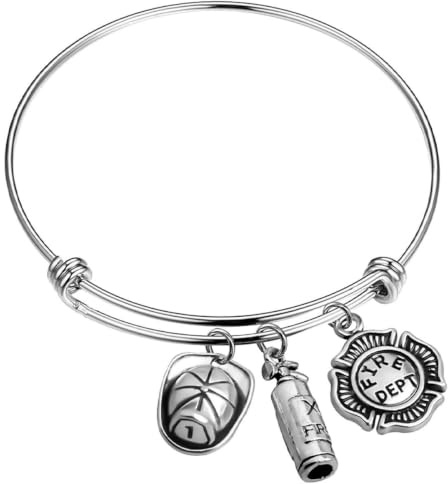 Holibanna 1stk Feuerwehr Armband Schmuck Kette Kettenglieder Schmuck Armreif Damen Schmuck Armband Modeschmuck Für Damen Männerschmuck Feuerwehrarmbänder Geschenk Amulett Öffnen Mann Metall
