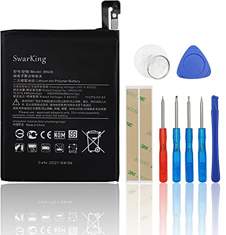 SwarKing Battery Compatible with Xiaomi Redmi Note 6 Pro M1806E7TG M1806E7TH M1806E7TI BN48 with Toolkit