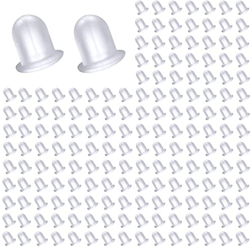 TOAOB 1000 Pezzi Ferma Orecchini in Silicone 4 x 5 mm Trasparente Chiusure per Orecchini Set Tappi Orecchini Anallergica Sicurezza Fermagli