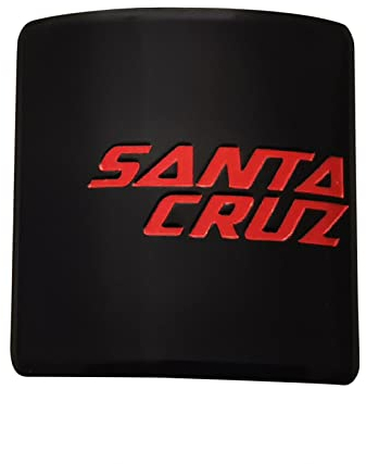 Santa Cruz Fahrradabzeichen, Mountainbike-Aufkleber, DIY, personalisierbares dekoratives Schild, weiche Aluminiumlegierung, Aufkleber (Santa Cruz (schwarz)