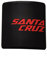 Santa Cruz Fahrradabzeichen, Mountainbike-Aufkleber, DIY, personalisierbares dekoratives Schild, weiche Aluminiumlegierung, Aufkleber (Santa Cruz (schwarz)