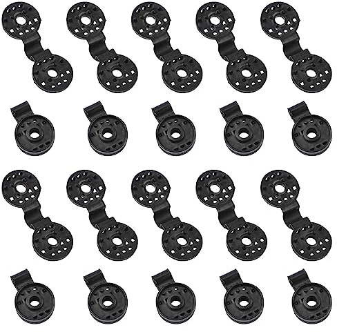Morobor Shade Cloth Plastic Clips,20pcs Shade Netting Black Clips Plastic Sunshade Clips Round Shade Cloth Plastic Clips for Greenhouse Outdoor Garden Agricultural