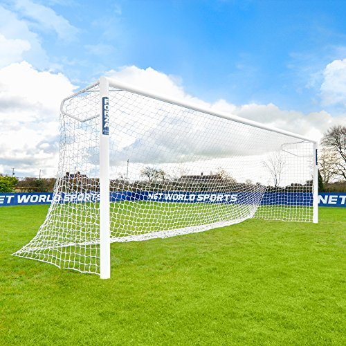 FORZA Alu110 Fußballtor mit Fassungen (Wählen Sie Ihre Größe aus – 3m x 2m bis zu 7,3m x 2,4m) aktualisieren Sie Ihr Fußballplatz mit diesen hochwertigen Fußballtoren aus Aluminium (7,3m x 2,44m)