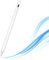 Stylet Tactile Magnétiqu, Stylo à Ecran Tactile, 1,5 mm avec Rejet de Paume, Adsorption Magnétique, Embouts de Rechange Compatible avec Tablette iPad 10/9/8/7/6, Pro 11/12.9, air 3/4/5 - Blanc