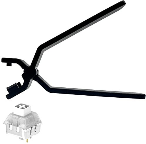 Aluminum Alloy Terminal 2 Pin Switch Opener for Gateron Cherry MX Mechanical Gaming Keyboard Switches with Lubricating Oil Pen (Black)