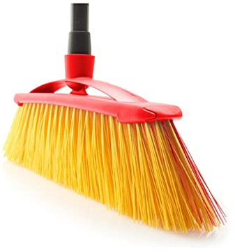 Balai Brosse d'extérieur avec Deux Types de Fibres, Balai d'extérieur à Poils Souples - Longueur 37 x Profondeur 5.8 x Hauteur 20 cm -JUANIO-