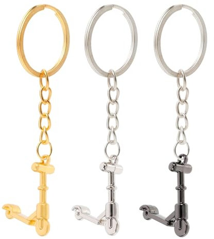 VICASKY 3Pcs Scooter Schlüsselanhänger Schlüsselanhänger Für Autoschlüssel Für Autoschlüssel Jungen Sport Moped Metall Skateboard