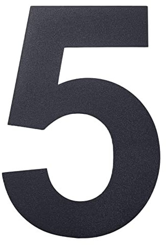 nanlyiau 6in/153mm Modern House Number Floating House Numbers Door Numbers Address Plaque Stainless Steel House Number Powder Coated RAL 7016 Anthracite Grey(7016 6in5)