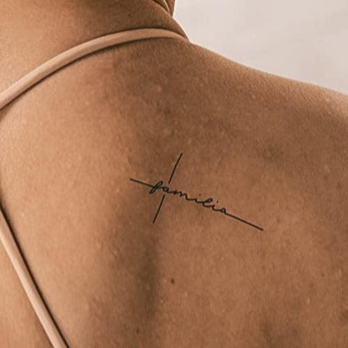 Inkster® Familia Tattoo | Temporäres Tattoo mit EU-Kosmetikzertifizierung | wasserfest + vegan | revolutionäres 2-Wochen-Tattoo | Fake Tattoos und Klebetattoos für Erwachsene