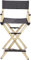 Professioneller Faltbarer Direktoren Stuhl - Hoher Make-up-Stuhl für Kunden, Tragbarer Aluminium Regiestuhl für Make-up Artists, Camping Chaise (Local Gold)