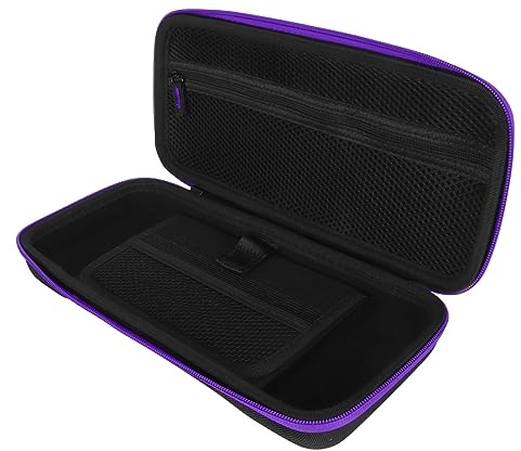 Hartschalen-Reiseetui Ersatz für ROG Ally, Stoßfeste Eva-Aufbewahrungstasche für Tragbare Spielkonsolen mit Griff für ROG Ally 7 Zoll 120 Hz Gaming-Handheld (Lila)
