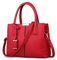 FOLOVEYA Handtasche Damen Mode Henkeltaschen Frauen Schönsten Umhängetasche Elegant Top-Griff Shopper Taschen PU Leder Schultertasche für Arbeiten Reisen Dating Rot