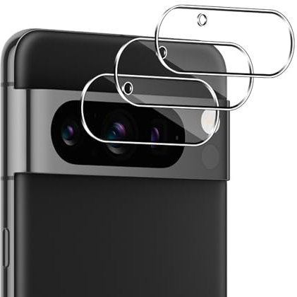 Locofun Kamera Schutzfolie für Google Pixel 8 Pro für Panzerglas, [3 Stück] 9H Härte Panzer Schutz Folie Kameraschutz, Anti-Kratzen Kamera Folie HD Klar Linse Schutzglas-Transparent
