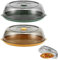 2Pcs Insulated Food Covers, 28 * 28 * 9cm Microwave Splatter Cover for Food, Insulated Plate Covers, Keep Food Fresh