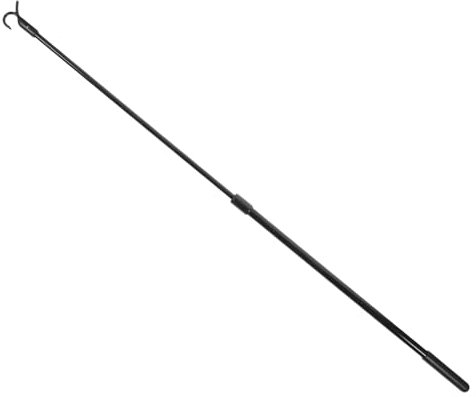 GRIRIW Zugstange Schwarz Gardinenstange 60cm Rollostange Fensterrollo Kippstange