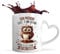 Mug prénom personnalisable | Tasse personnalisée humour fun idée cadeau collègue surnom métier (Mug Anse Cœur, Féminin, Chouette Grain)