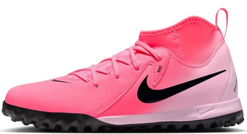 NIKE Unisex Kid's Jr Phantom Luna Ii Academy Tf Football Soccer Shoe, Sunset Pulse Black, 1 UK