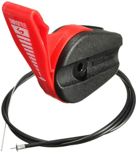 TopHomer Juego de cables y interruptor de acelerador universal para cortacésped, accesorios de control del interruptor del acelerador, se adapta a la mayoría de cortacéspedes manuales de jardín
