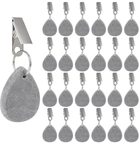 MUXHEL 24er-Set Tischdeckenbeschwerer, 3.5 x 4.5CM Tischdeckenbeschwerer für Draußen, Tischtuchbeschwerer, tischdecken beschwerer draußen, beschwerer tischdecke Outdoor, tischdeckengewichte Outdoor