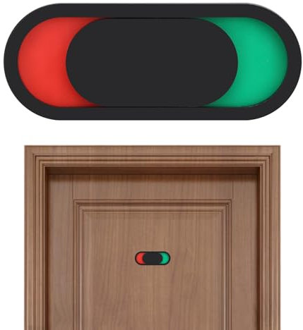 Privacy Sign Do Not Disturb Sign Vacant In Use Slider Door Indicator Magnet Waterproof Bedroom Door Signs Whether Room in Vacant or Occupied for Study Conference Offices Clinic Dorm Supplies Black