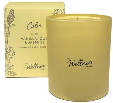 Potters Crouch Wellness Range Glass Candle - Vanilla, Oud & Jasmine