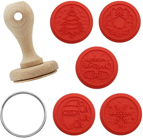 PME Noël Set de 7 Tampons à Embosser pour Biscuits - Joyeux Noël