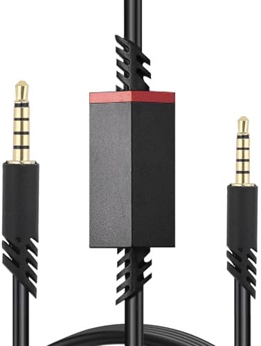 A40 Replacement Audio Aux Cable Cord with Volume Control for Astro A10 A50 tr Headphone,Audio Extension Cords with mute function compatible with Xbox One PS4/5 Controller TR Gaming Headset,2M black