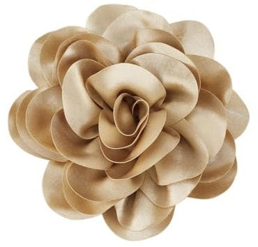 PH PandaHall Broche Fleur 18cm pour Femme Grand Broche en Forme de Rose Grand Broche en Forme de Fleur Épingle à Revers pour Vêtements de Cérémonie de Fête de Mariage Cadeau Femme Amis Maman D'Or