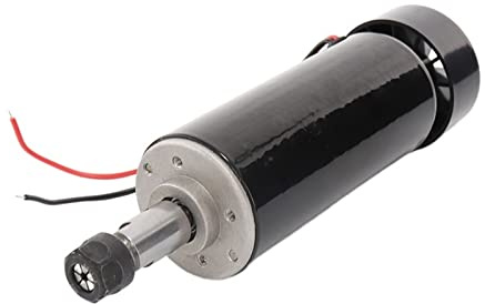 CNC Frässpindel,Spindelmotor, 500W ER11 Spannzange 52MM Durchmesser DC Motor CNC Carving Fräsluft Kaltspindelmotor for PCB Fräsmaschine, für CNC-Gravier-/Fräsmaschine