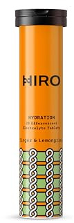Electrolytes Tablets by Hiro |Electrolyte Supplements |Rapid Hydration |Energy Boost |Magnesium & Calcium|Immunity Support |Ginger & Lemongrass - Single Pack