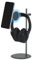 GEEKRIA Supporto per cuffie 2 in 1 con supporto magnetico per telefono, supporto per cuffie da scrivania in alluminio compatibile con Sennheiser, Bose, Beats, Razer, HyperX, Sony, supporto per cuffie