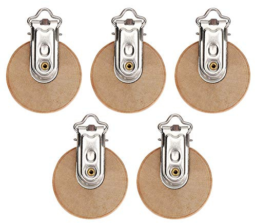 RiToEasysports Non -Holz -Schnullerhalter 5pcs Baby Dummy Clips Süßes Aussehen Buchenholz für Milchfütterung Spaß
