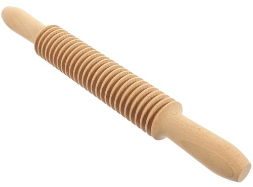 GLSTOY Rullo Tagliapasta in Legno per Spaghetti e Tagliatelle, Impugnatura Comoda, Finitura Liscia, Utensile da Cucina per Pasta Fatta in Casa