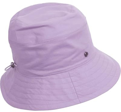 LOEVENICH Damen Fischerhut aus reiner Baumwolle - ultra leicht und größenverstellbar in One Size Violet
