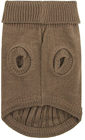 FakeFace Hunde Strickjacke, Winterpulli Hunde Strickpullover Bekleidung Hundepulli Winter Pullover Warm und komfortable Chihuahua Haustier Rot Blau Braun