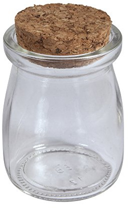 Rayher 46213000 Glas Gefäß m. Kork Deckel, 5cm ø