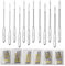 Anvin 60 Stück Nähmaschinennadeln Universal Regular Point für Singer, Brother, Janome, Varmax Heavy Duty Ball Point Nadeln verschiedene Größen 65/9, 75/11, 80/12, 90/14, 100/16, 110/18 (Silber)