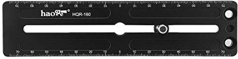 Haoge HQR-160 160 mm multiuso largo de liberación rápida placa deslizante para cámara trípode abrazadera de cabeza esférica para Arca Swiss